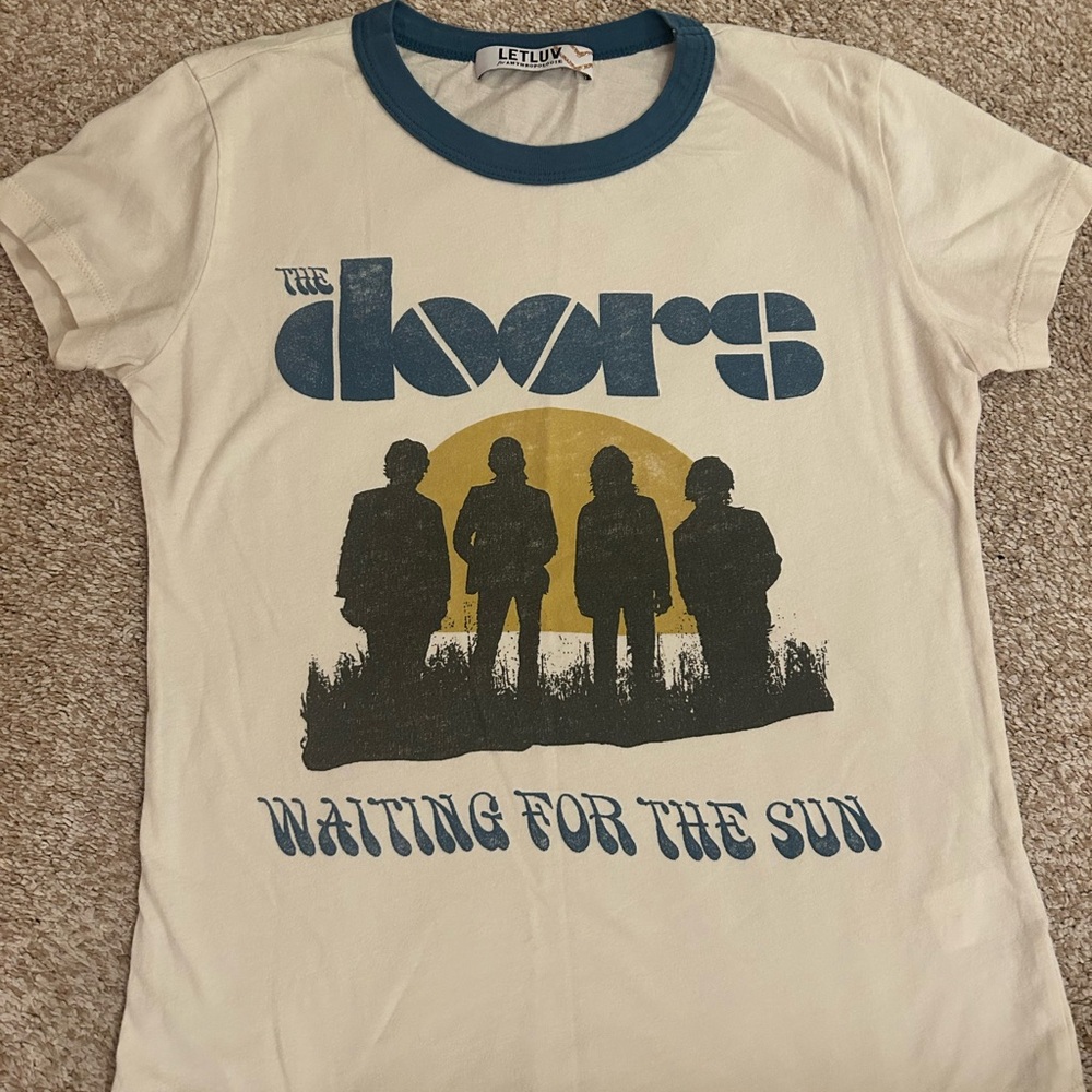 Letluv Women's Cream 'The Doors - Waiting for the Sun' Graphic Tee